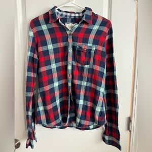 Abercrombie & Fitch Button Down Plaid Shirt, L